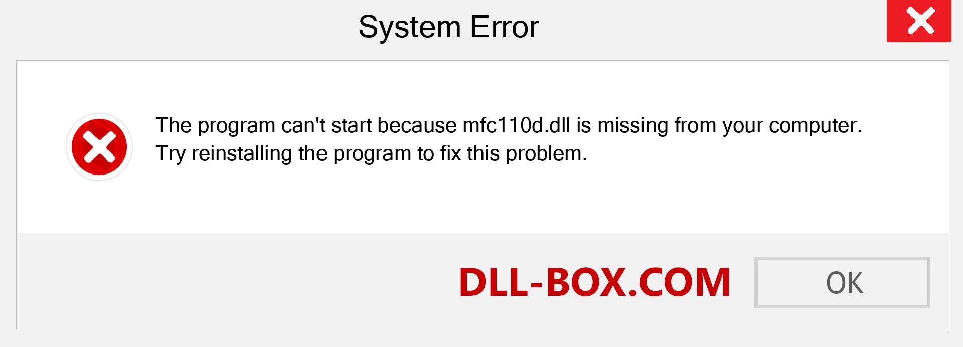  mfc110d.dll file is missing?. Download for Windows 7, 8, 10 - Fix  mfc110d dll Missing Error on Windows, photos, images